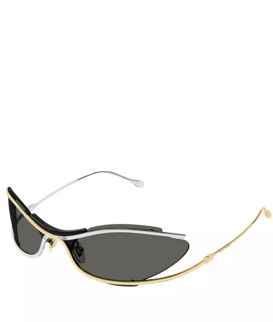 Shiny yellow gold-Grey