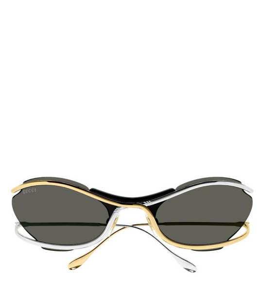 Shiny yellow gold-Grey