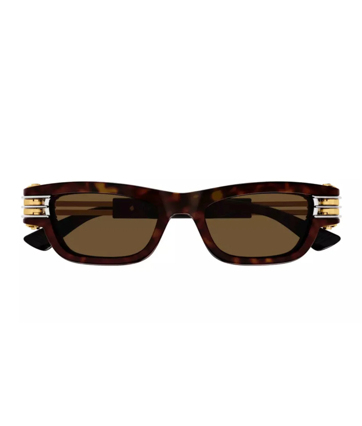 Bottega Veneta Unisex Bolt Squared Sunglasses Brown BV1308S Japan 791665 NIB Bottega Veneta Bv1308s-002 - tortoise – Mondello 1962 main image 3