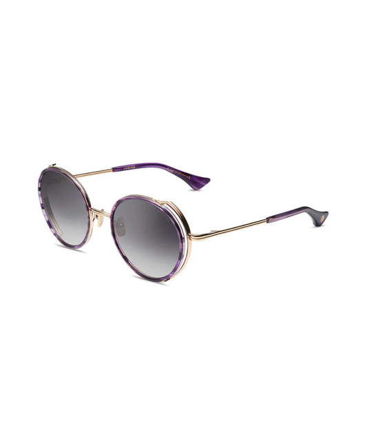 Dark Lavender-White Gold-Dark Grey To Clear