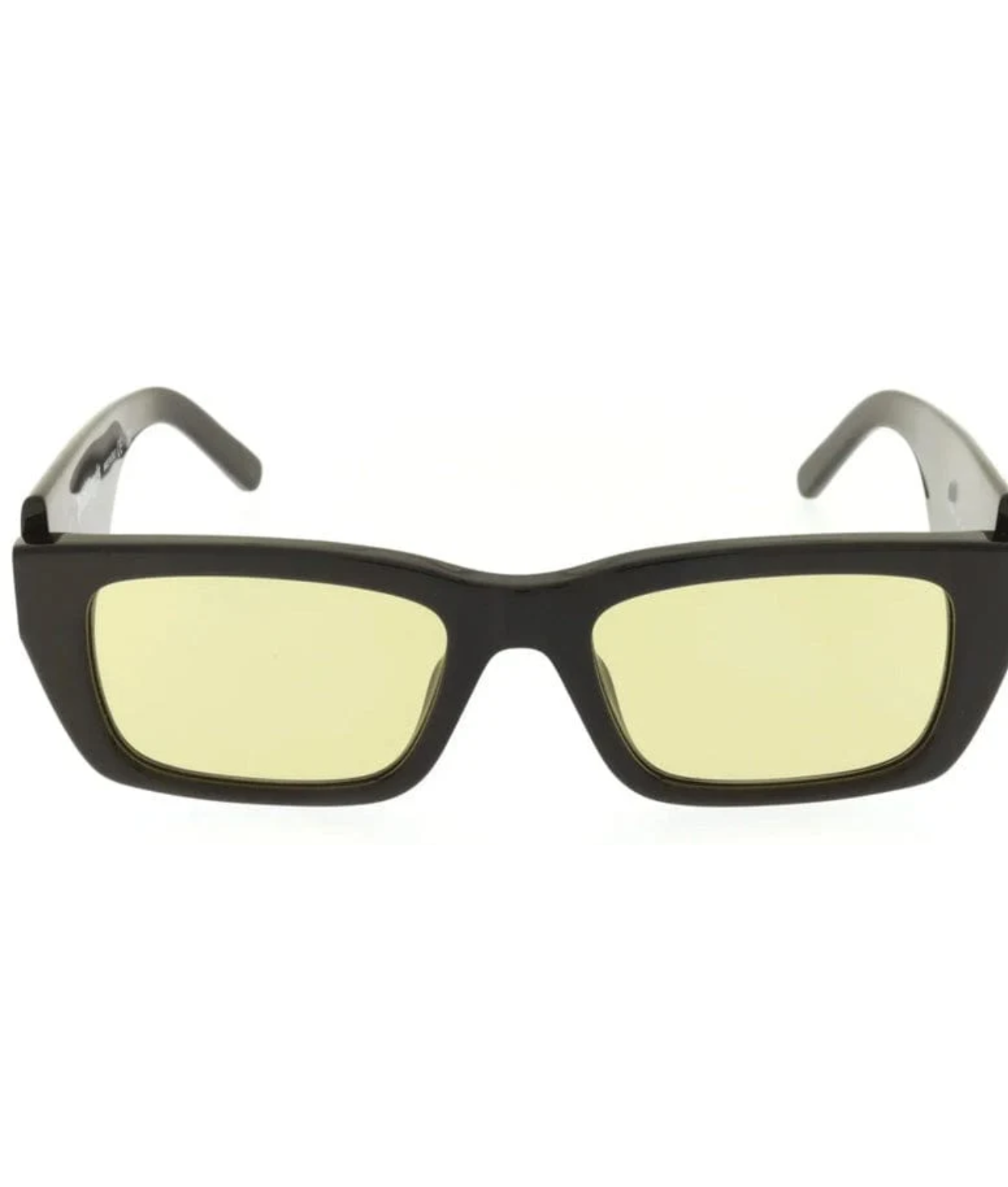 Palm Angels Black & Yellow Rectangular Sunglasses Palm Angels Black Angel Sunglasses Palm Angels main image 2