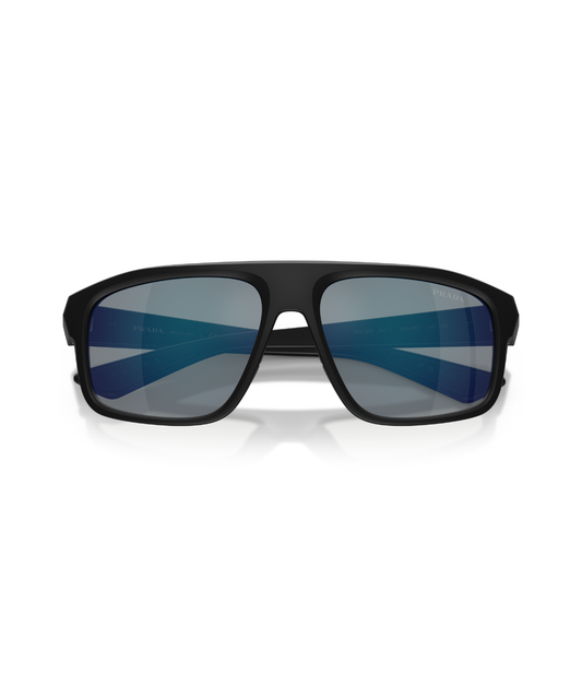 Matte black-Dark grey mirror blue/red