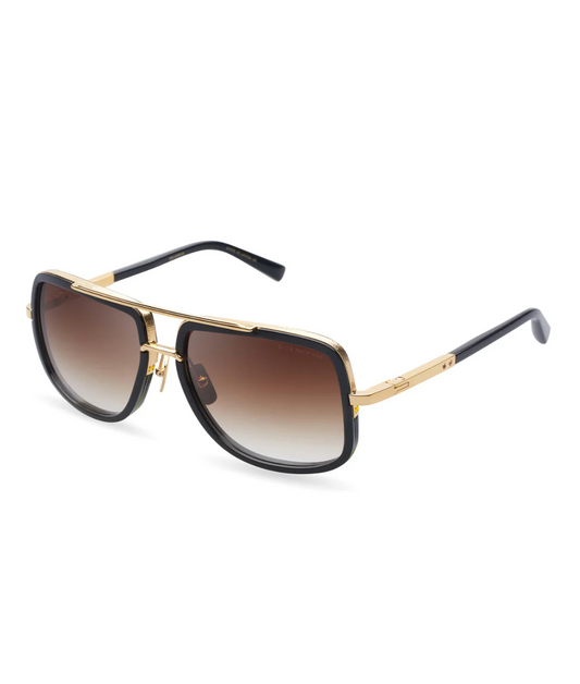 Shiny 18K Gold-Black-Brown To Clear