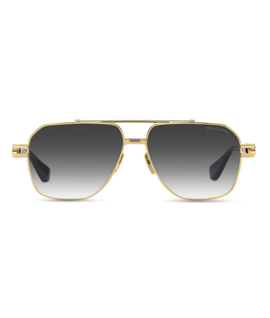 Yellow Gold-Antique Silver Grey to Clear