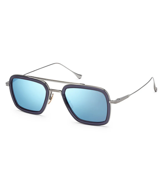 Smoke Grey Crystal - Black Palladium Dark Grey -Blue