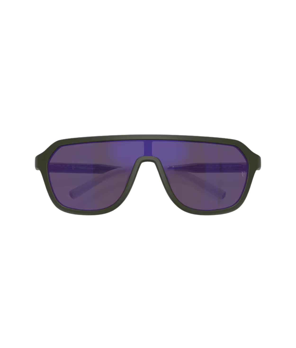 Semi-matte green smoke-Royal purple mirror