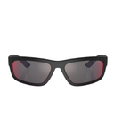 Black rubbered-Dark grey mirror blue/red