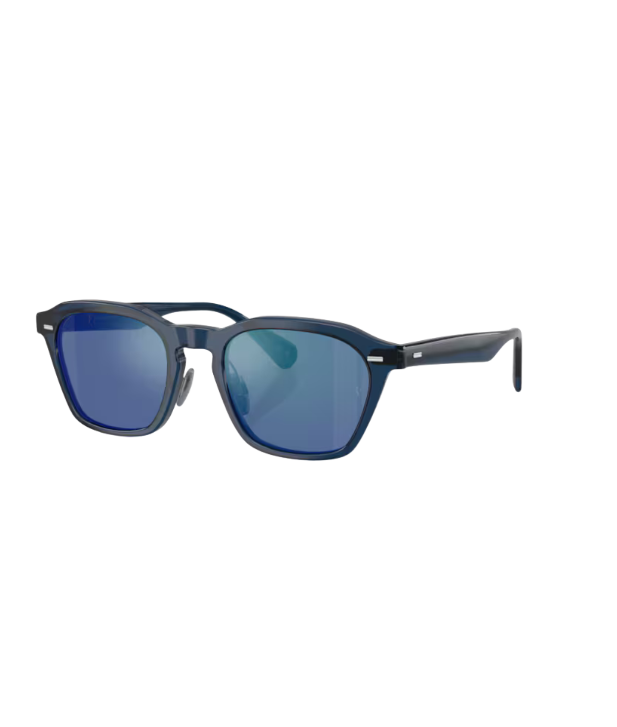 Ash blue-Marine flash mirror