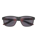Grey rubber-Dark grey mirror red