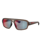 Frosted Brown-Red/Blue