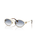Pale Gold-Clear Gradient Light Blue