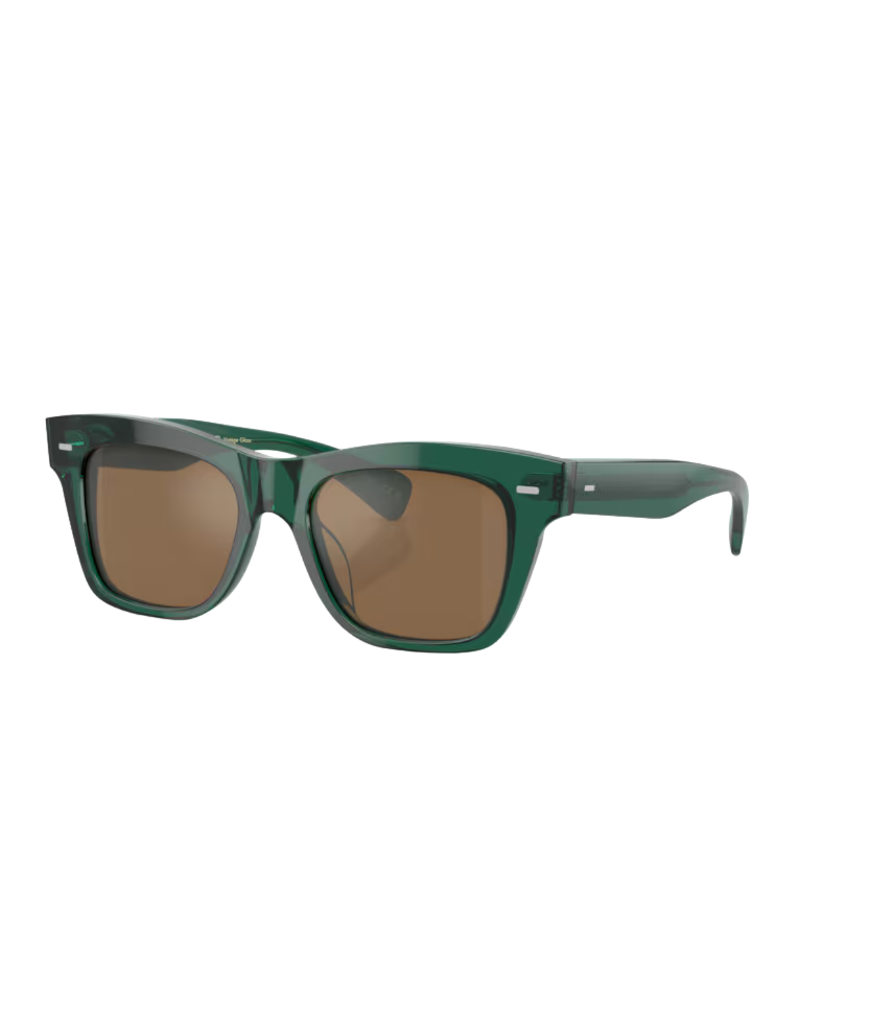 Translucent dark teal-Cognac mirror