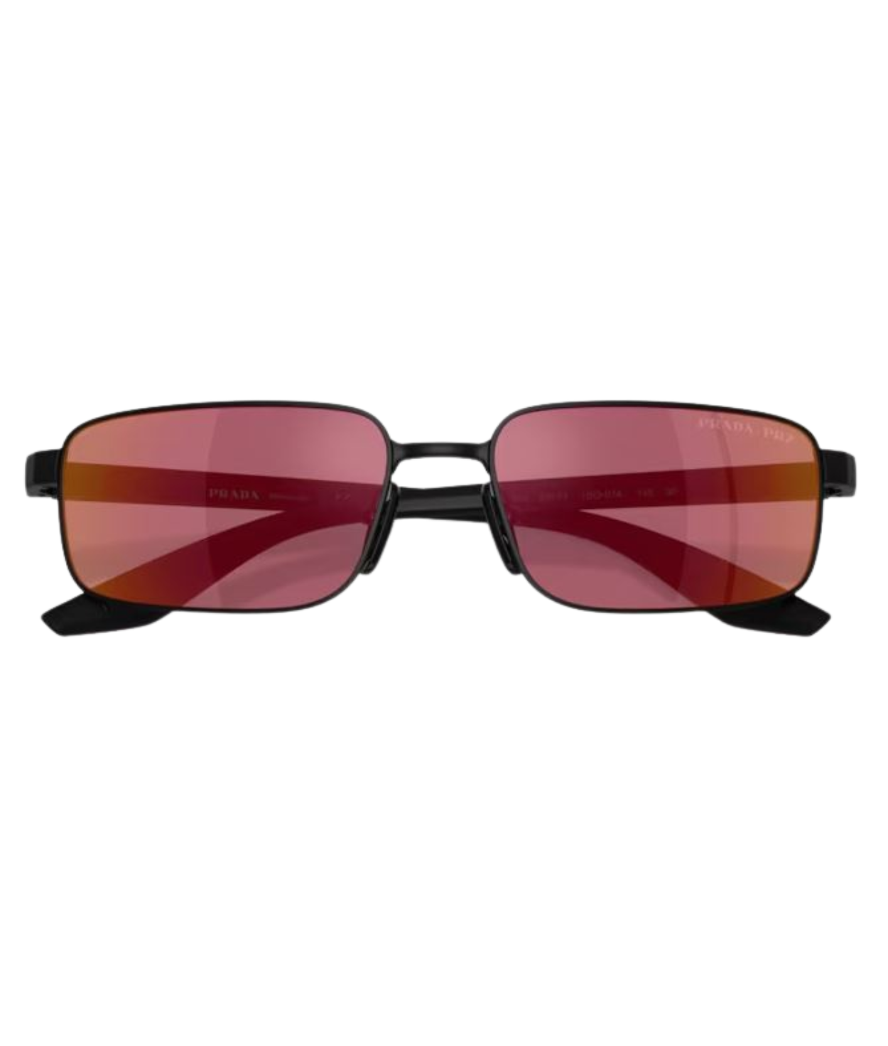 Matte black-Red polarized