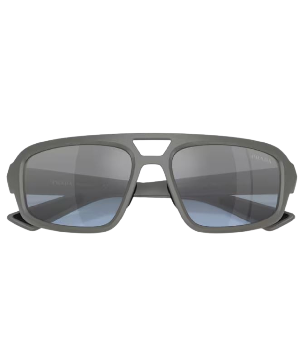 Metal grey-Light blue mirror silver gradient