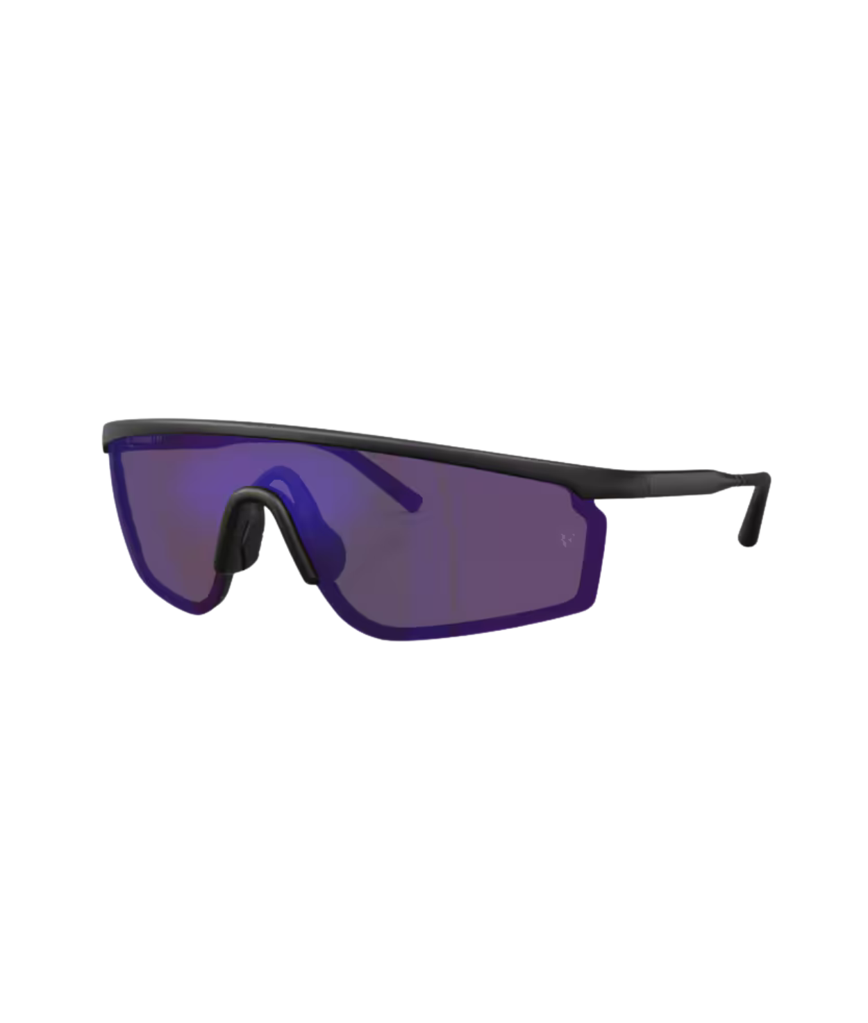 Semi-matte black-Royal purple mirror