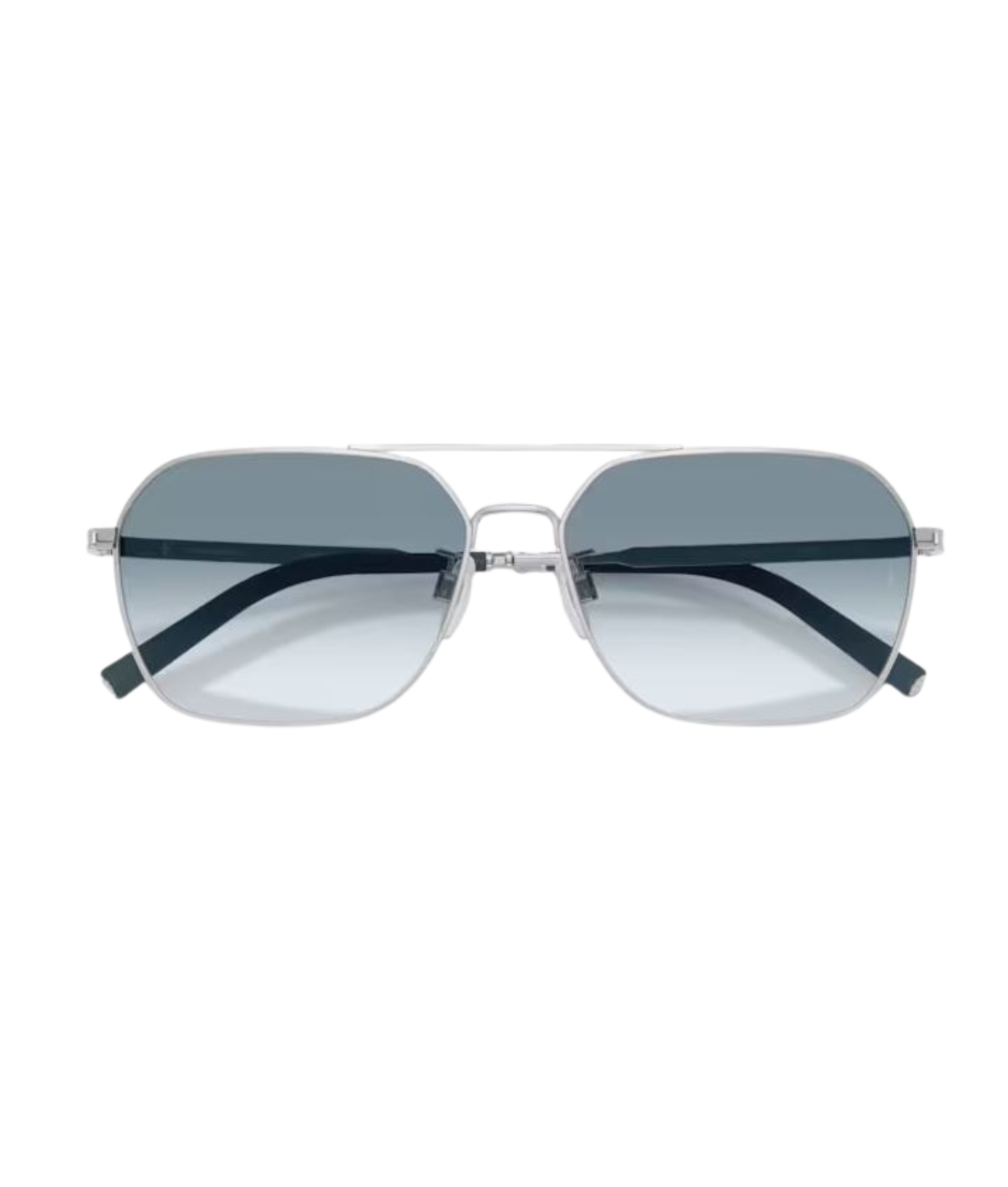 Brushed silver-Sky gradient wash to dark
