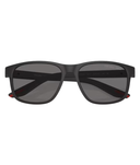 Black rubber-Polarized dark grey