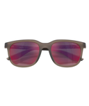 Frosted brown-Dark grey mirror blue/red
