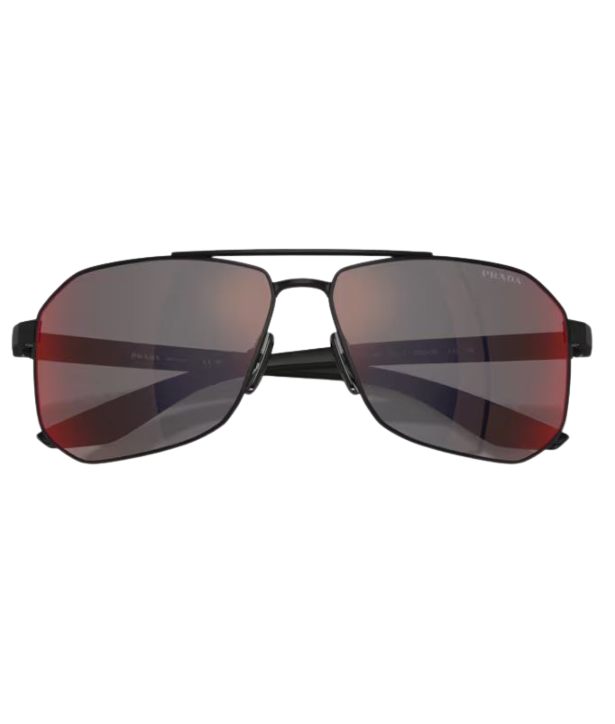 Rubber black-Dark grey mirror blue/red