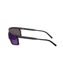 Semi-matte black-Royal purple mirror