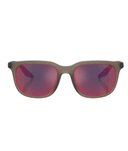 Frosted brown-Dark grey mirror blue/red