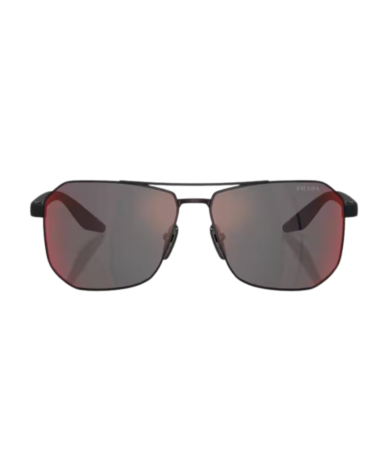 Rubber black-Dark grey mirror blue/red