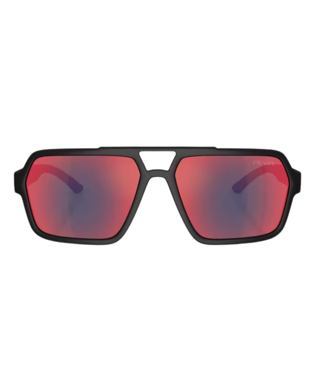Black rubber-Dark grey mirror blue/red