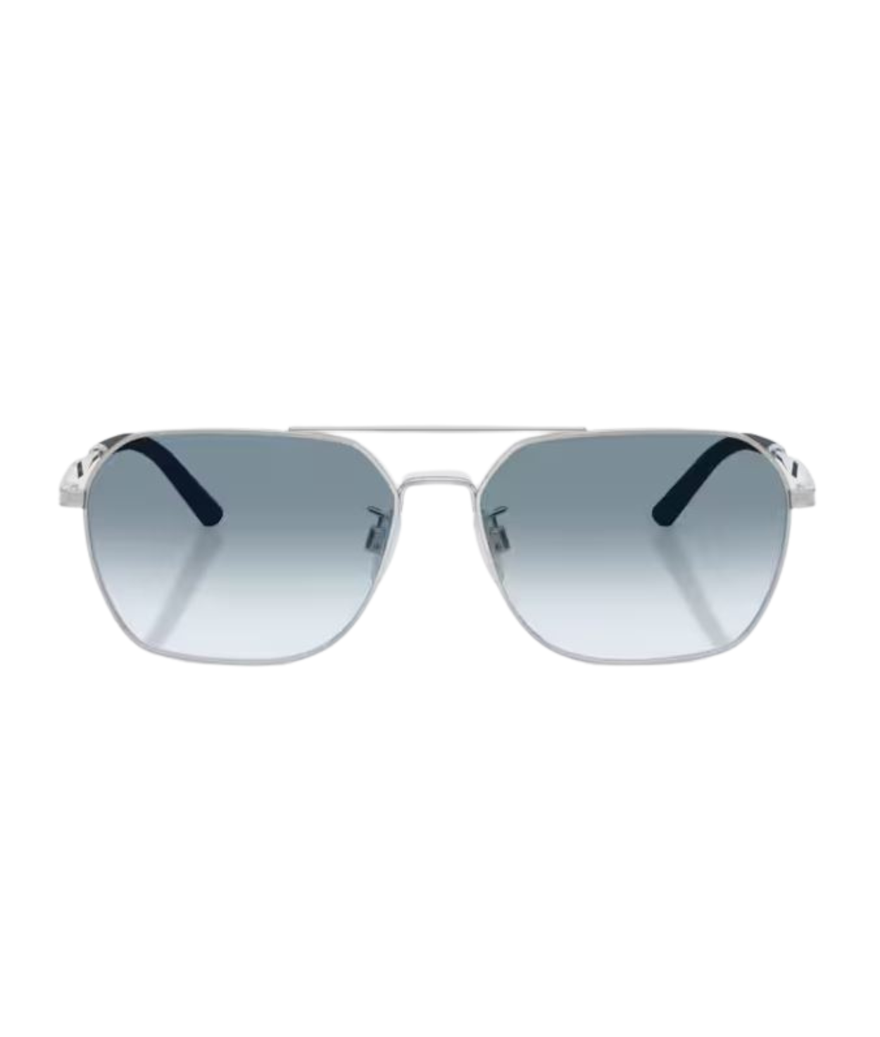 Brushed silver-Sky gradient wash to dark