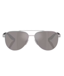 Matte grey-Purple brown mirror silver
