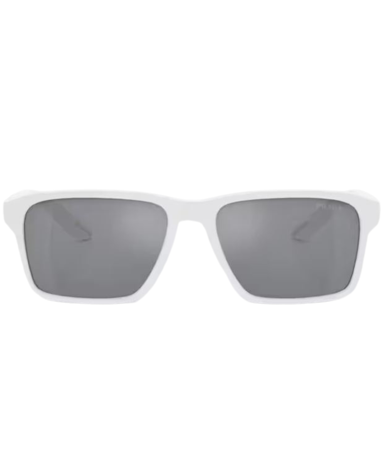 White rubber-Light blue mirror silver