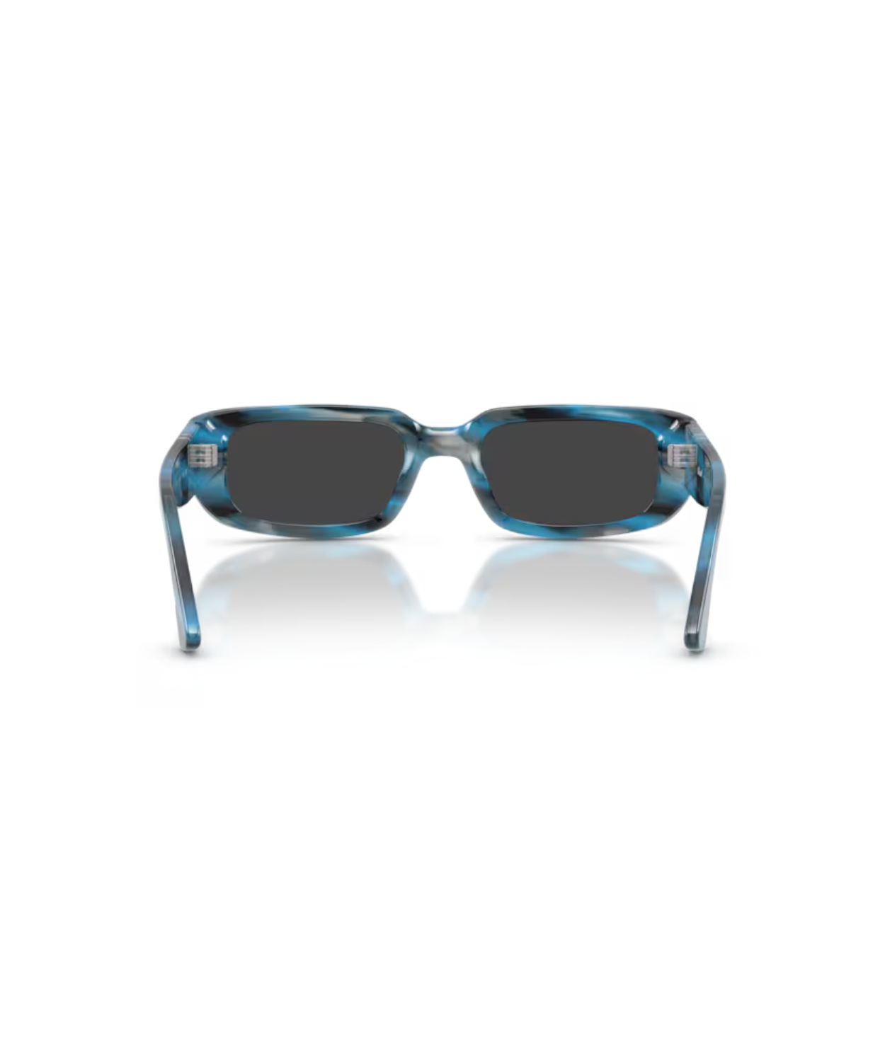 Striped blue and grey-Polarized black