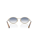 Pale gold-Clear Gradient Light Blue