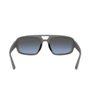 Metal grey-Light blue mirror silver gradient