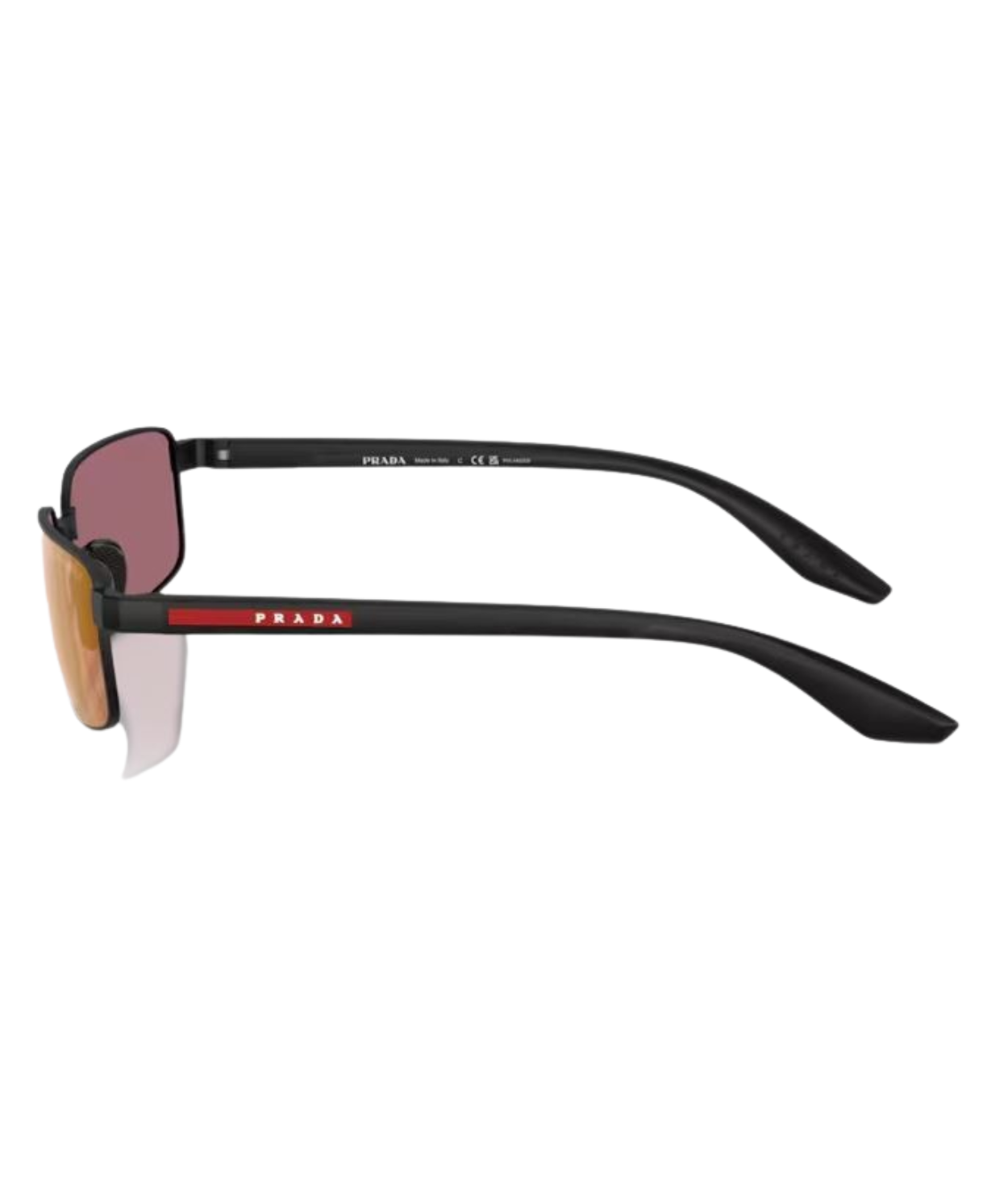 Matte black-Red polarized