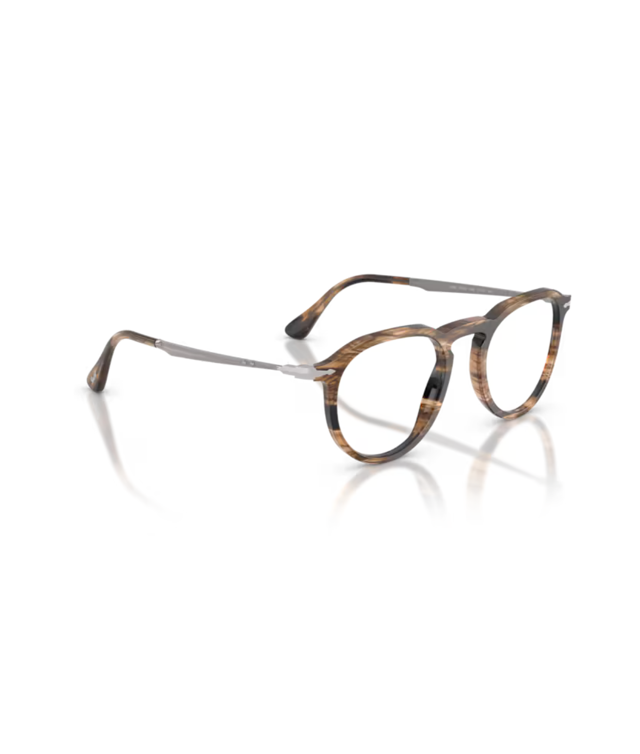 Striped black & grish brown