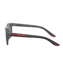Grey rubber-Dark grey mirror red
