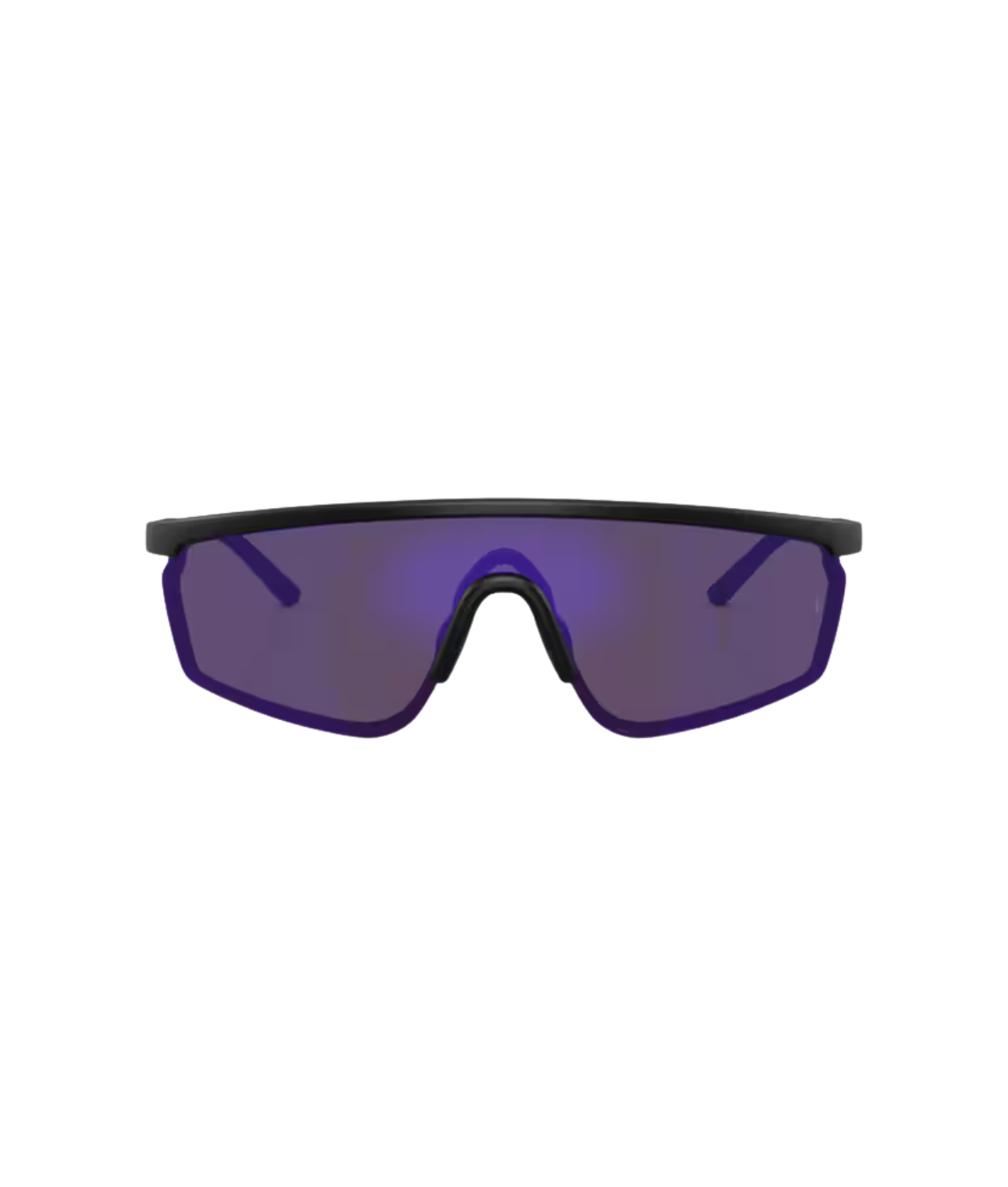 Semi-matte black-Royal purple mirror