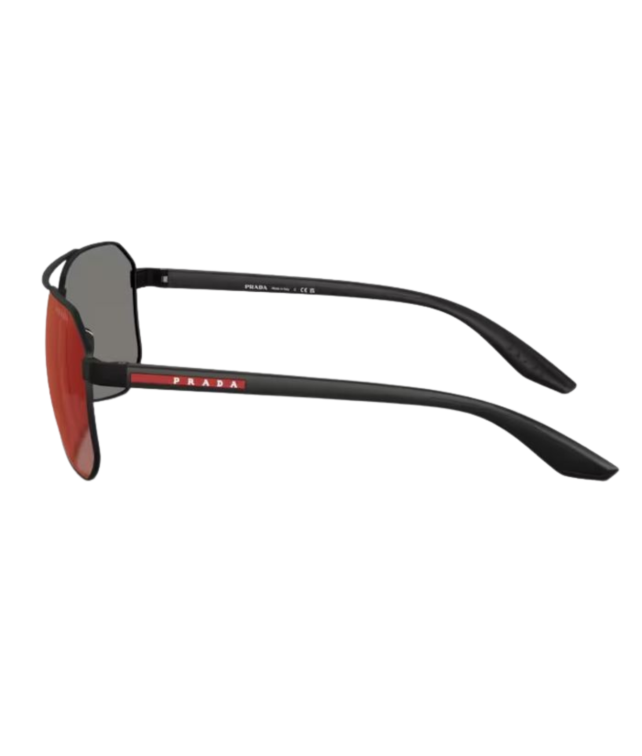 Rubber black-Dark grey mirror blue/red