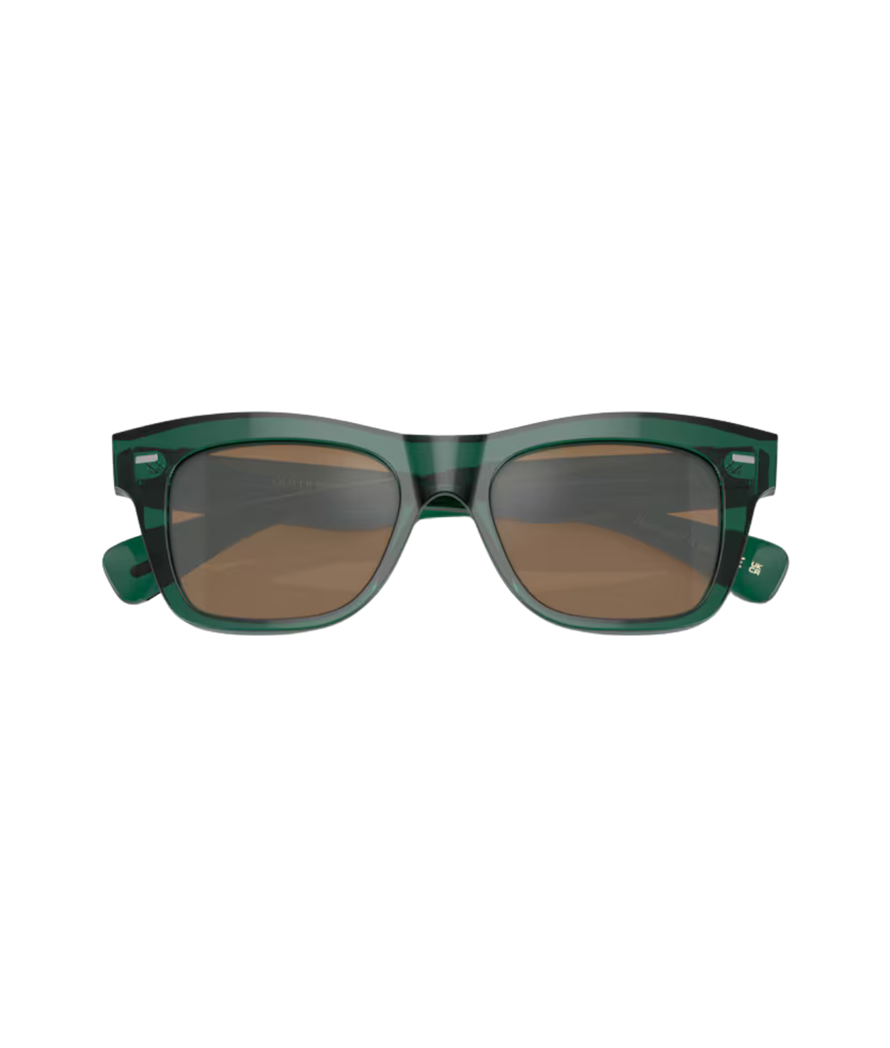 Translucent dark teal-Cognac mirror