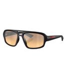 Matte black-Orange mirror silver gradient