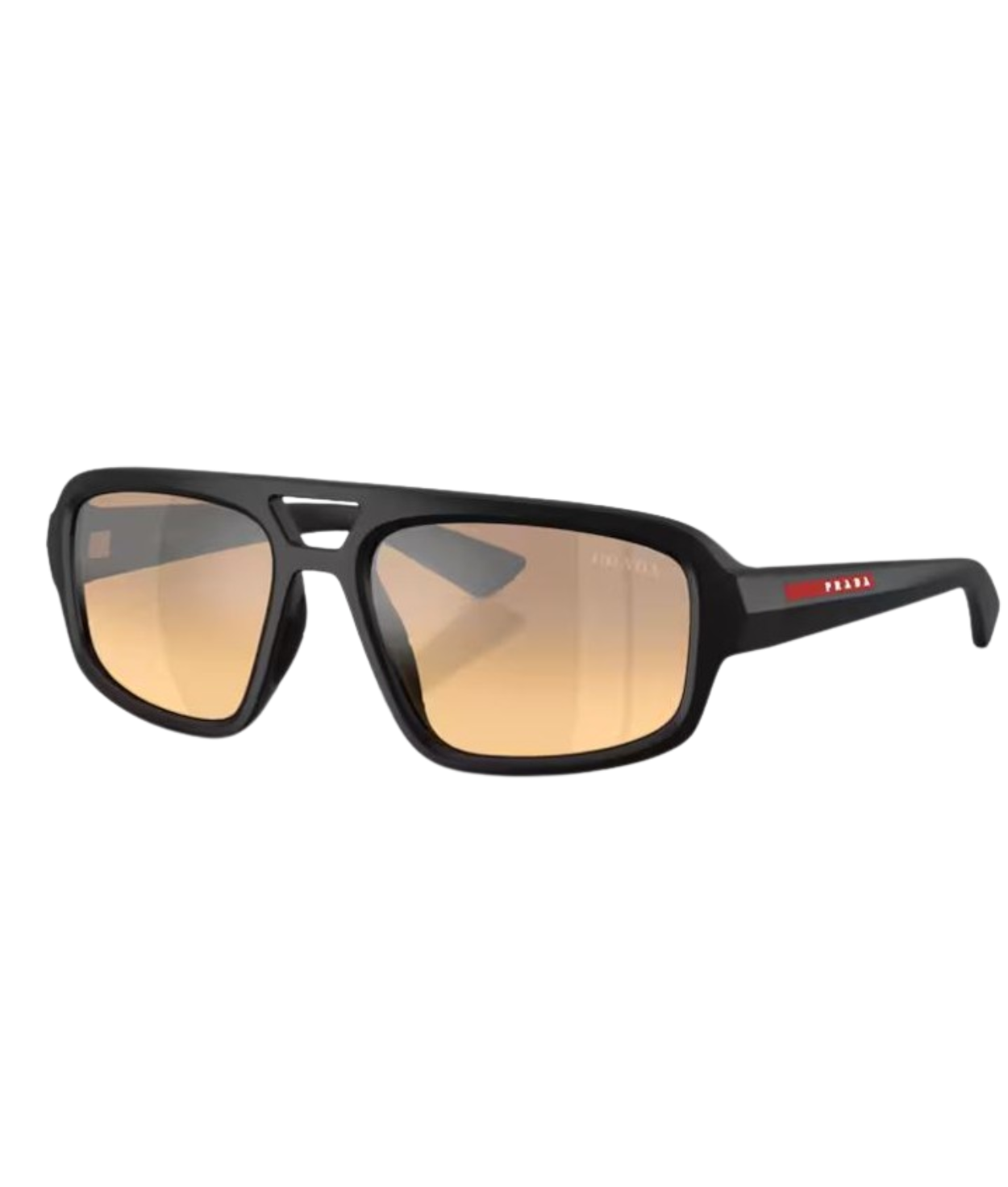Matte black-Orange mirror silver gradient