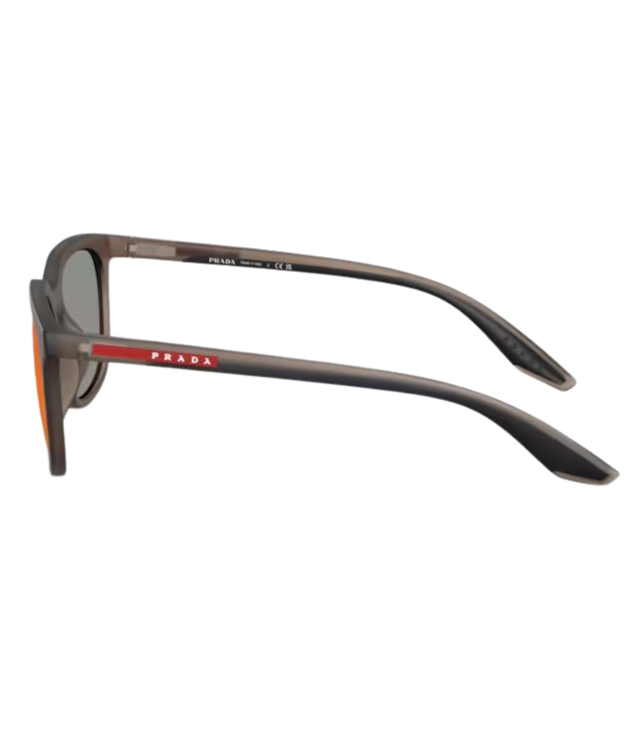 Frosted brown-Dark grey mirror blue/red