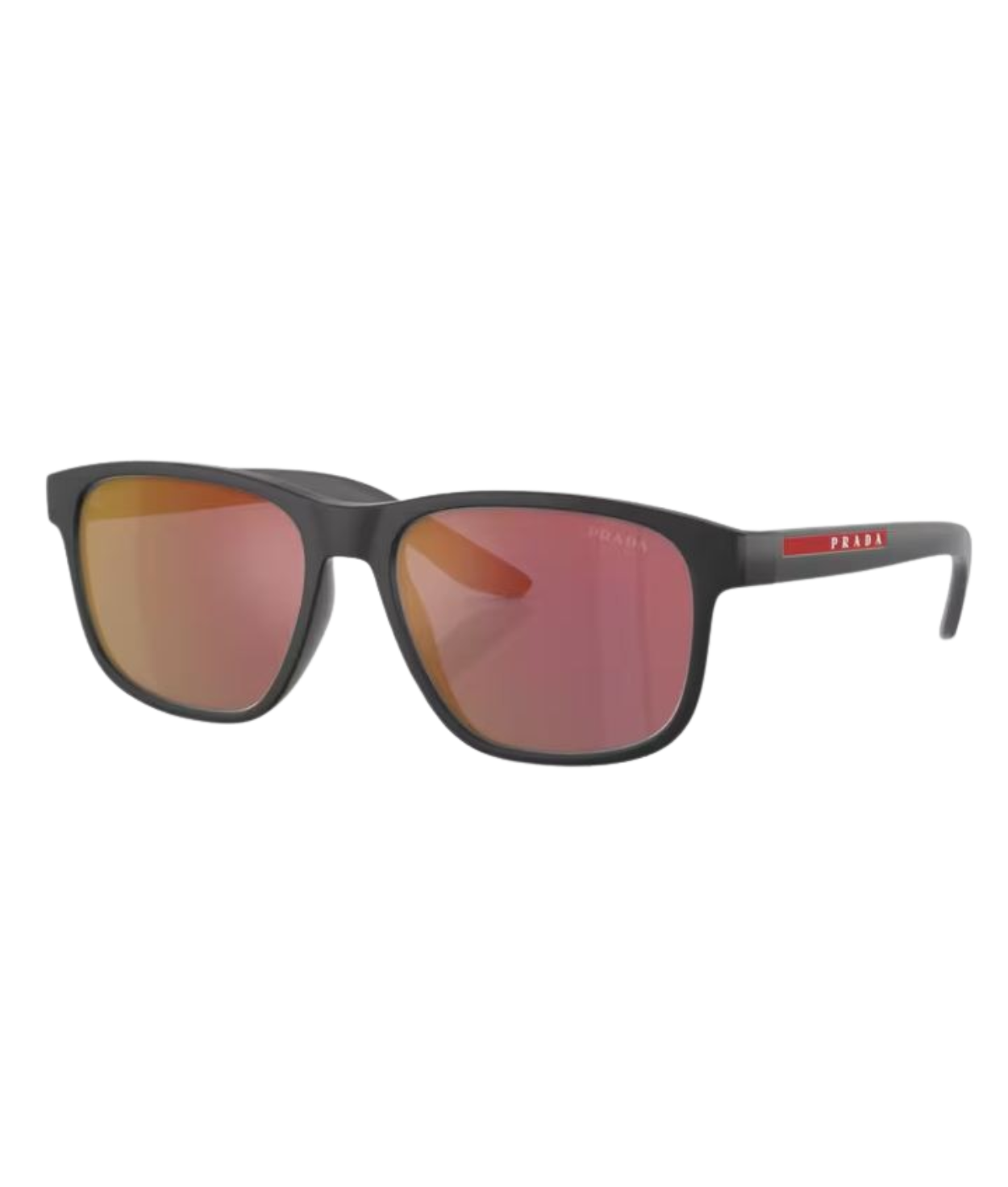 Grey rubber-Dark grey mirror red