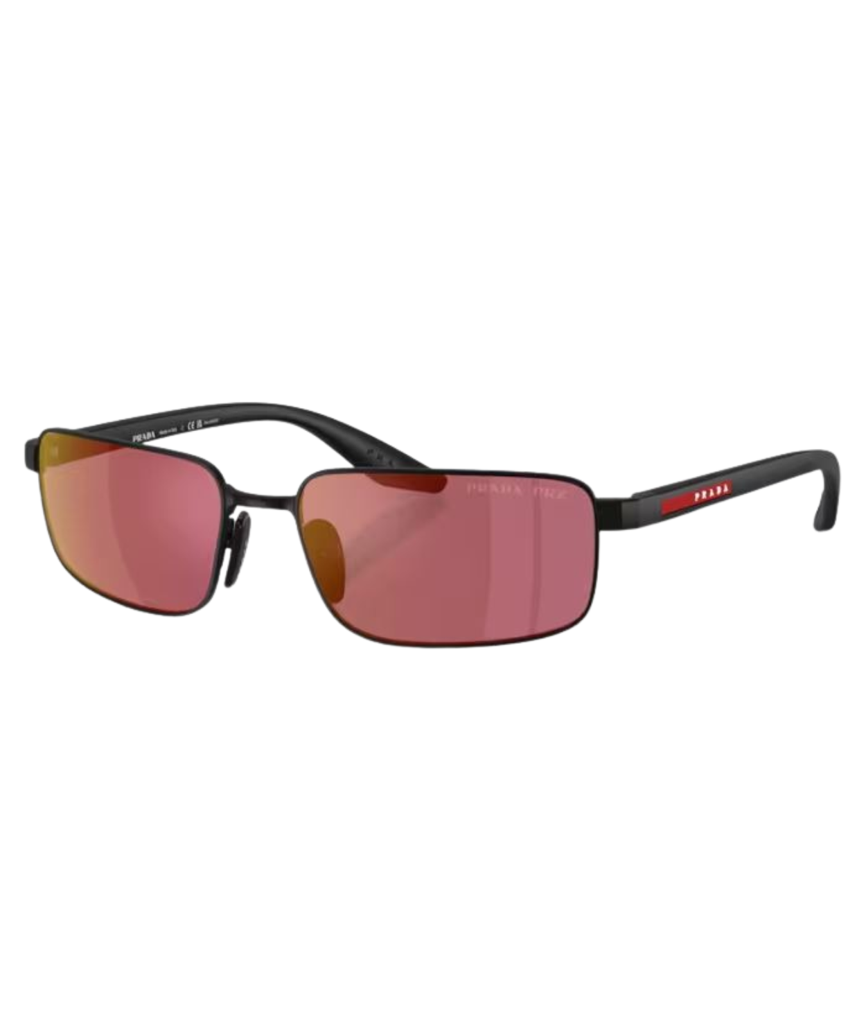 Matte black-Red polarized