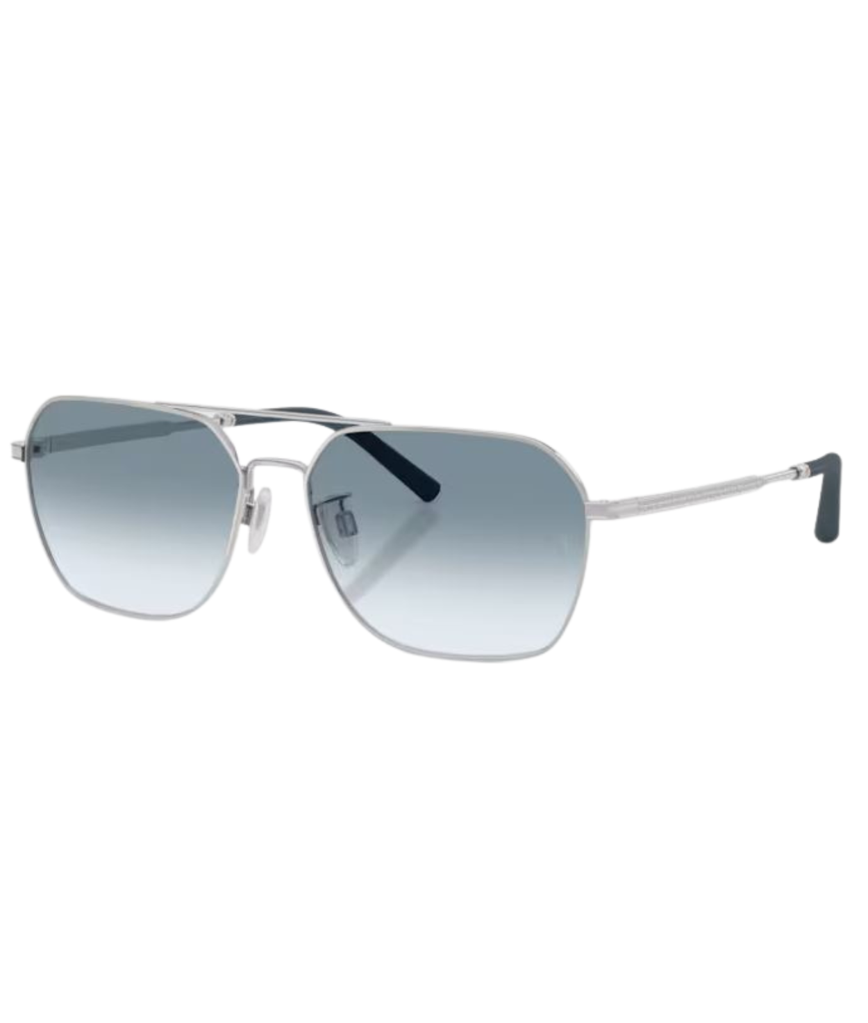 Brushed silver-Sky gradient wash to dark