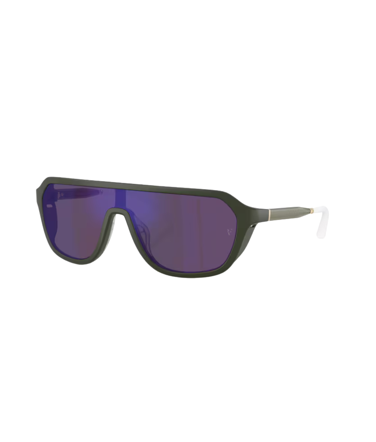 Semi-matte green smoke-Royal purple mirror