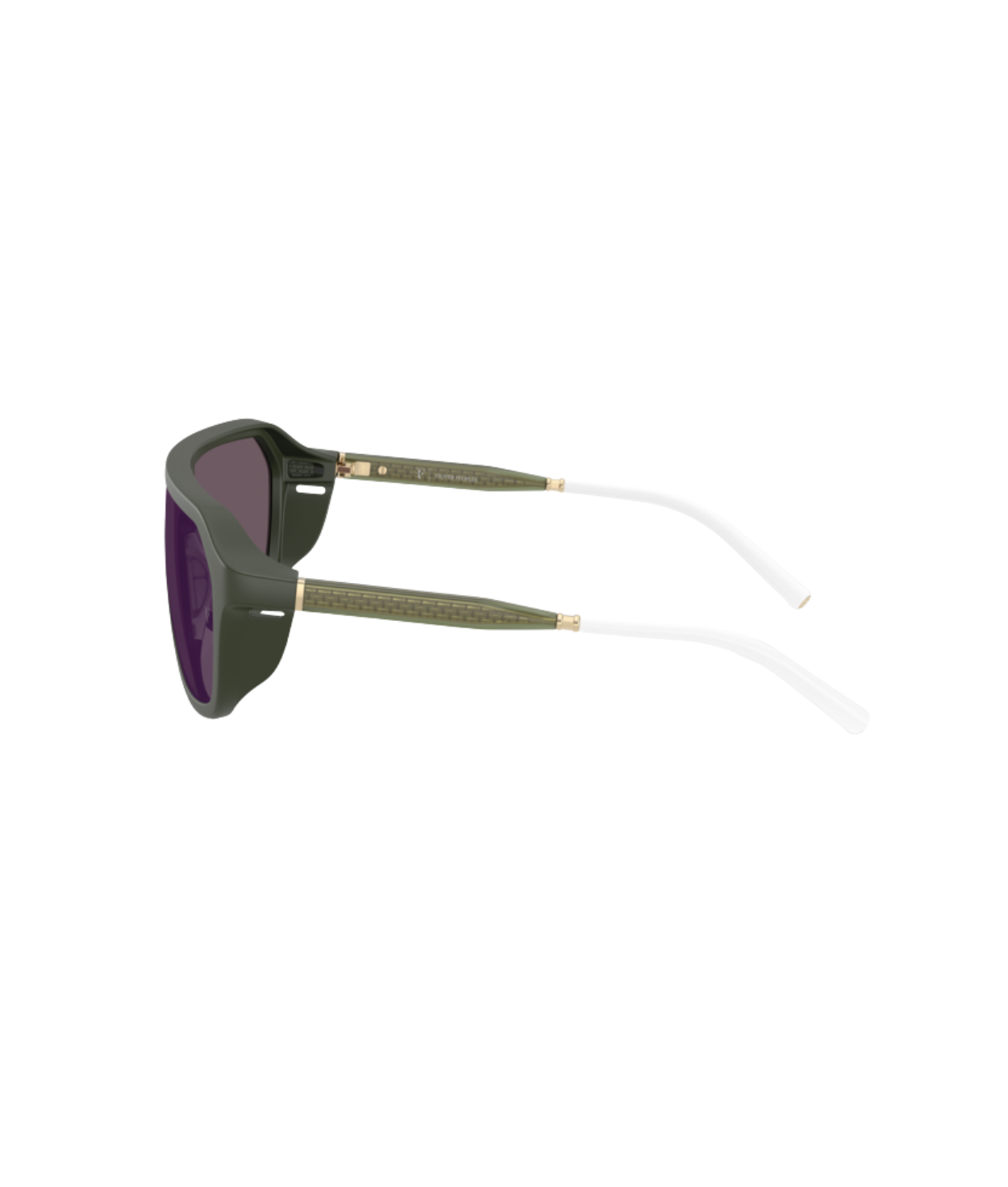 Semi-matte green smoke-Royal purple mirror