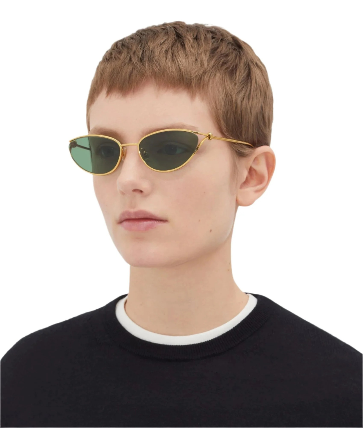 Bottega Veneta Knot BV1330S Cat Eye Sunglasses-Refined Italian craftsmanship- VISIONMOOD