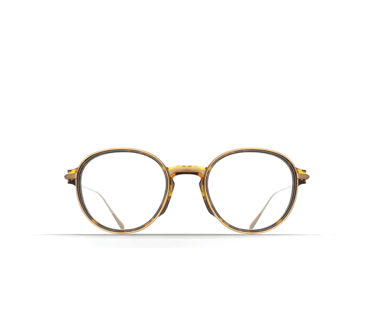 Brett Billy Round Eyeglasses-Handcrafted titanium" and "modern, masculine aesthetic- VISIONMOOD