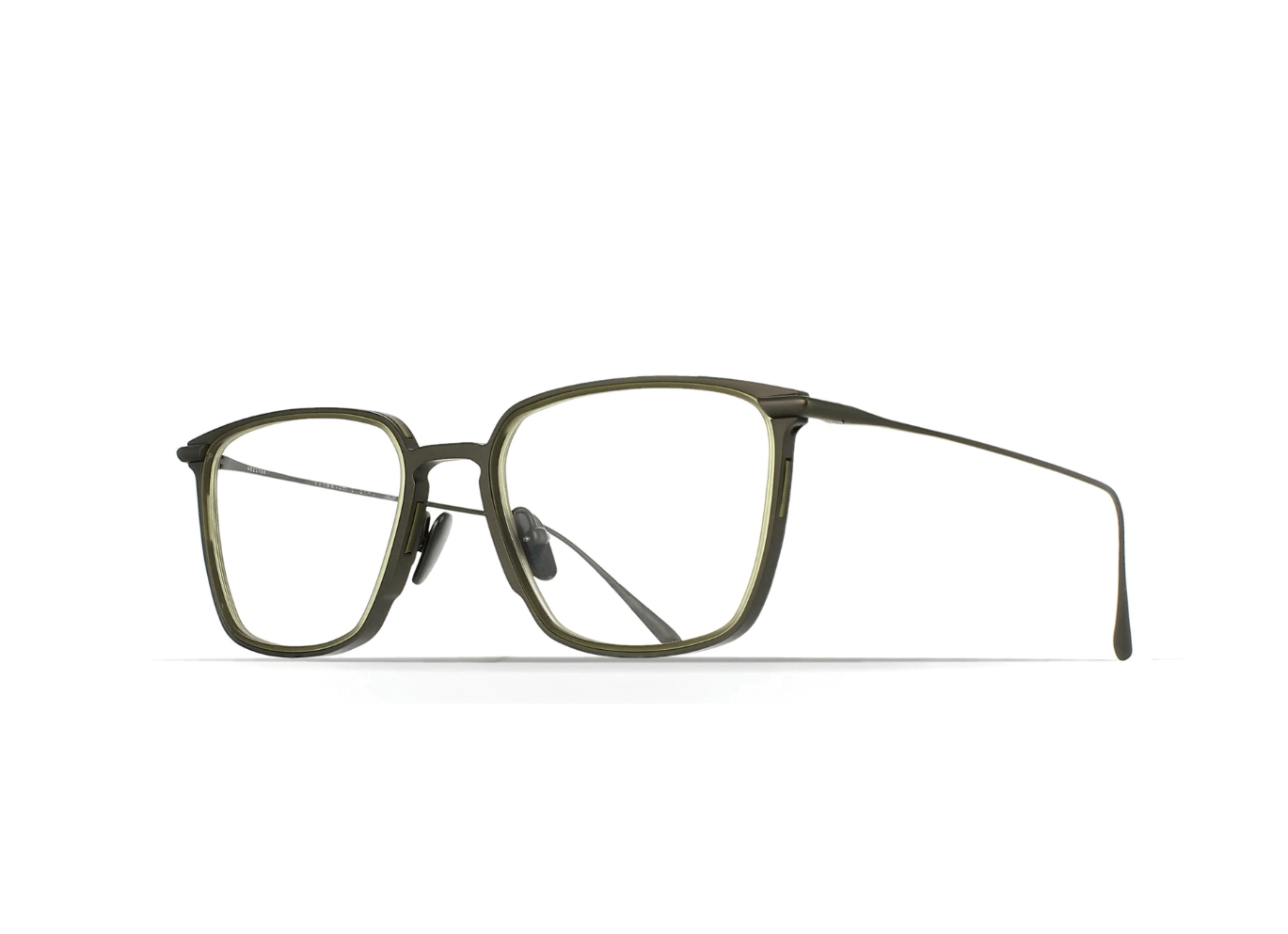 Brett Nelson Square Eyeglasses-Handcrafted titanium" and "modern, masculine aesthetic- VISIONMOOD